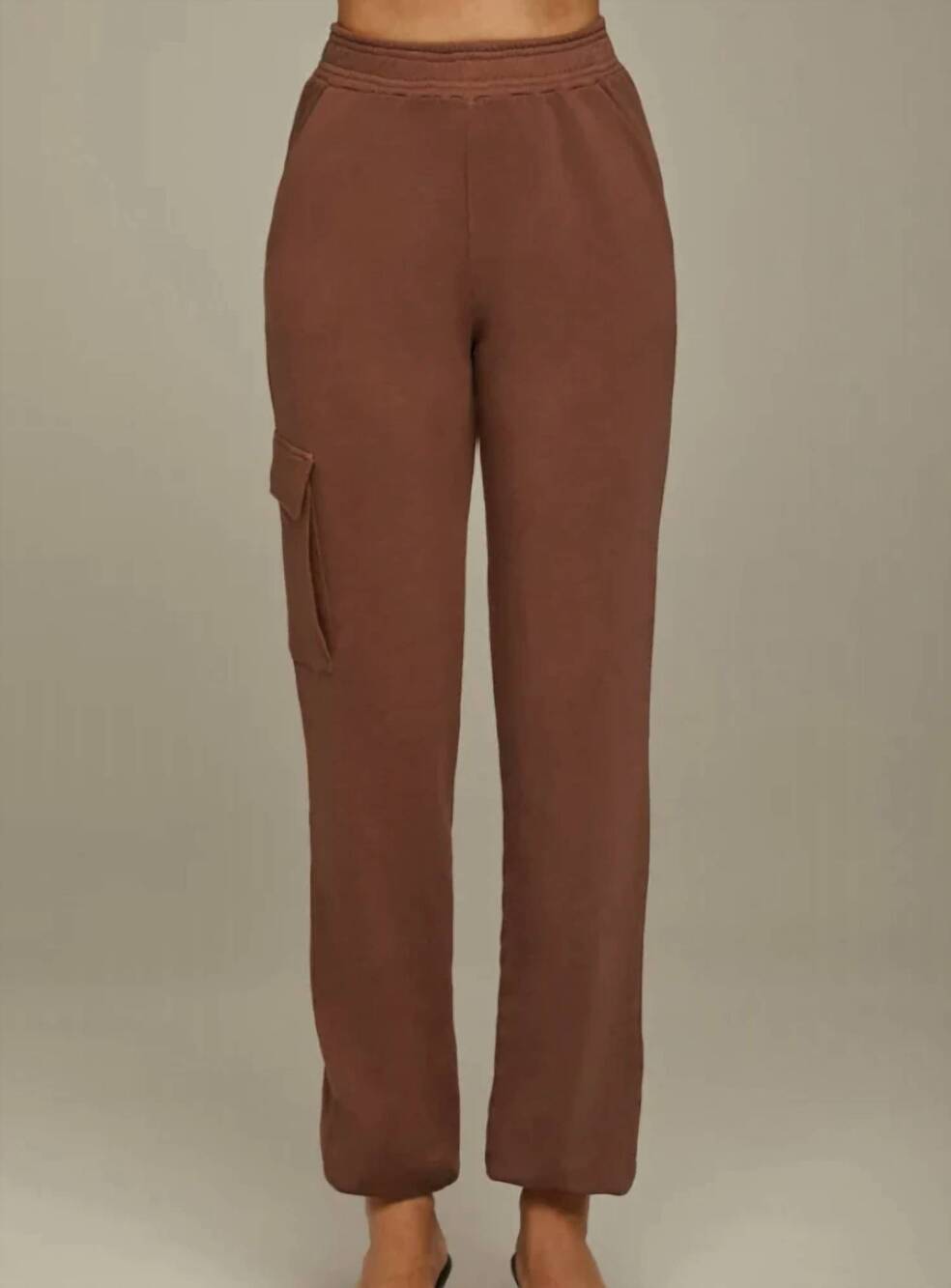 NEW LANSTON high waist cargo jogger in oat